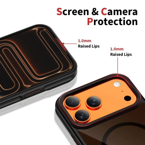Etui Tech-Protect MagHybrid umieszczone na Apple iPhone 17 Pro, prezentujące elegancki wygląd