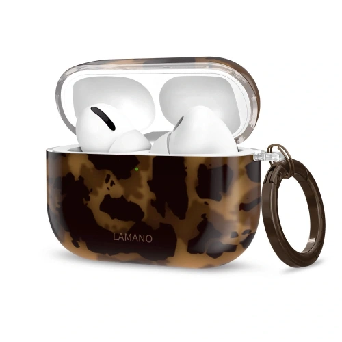 Etui Tech-Protect Lamano do Apple AirPods Pro 3 w kolorze pantery, idealne do codziennego użytku.