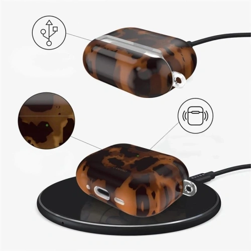 Widok etui Tech-Protect Lamano z boku, prezentujący idealne dopasowanie do AirPods Pro 3.