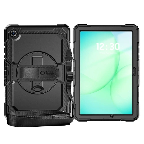 Hybrydowy materiał etui Tech-Protect Solid, zapewniający trwałość i ochronę.