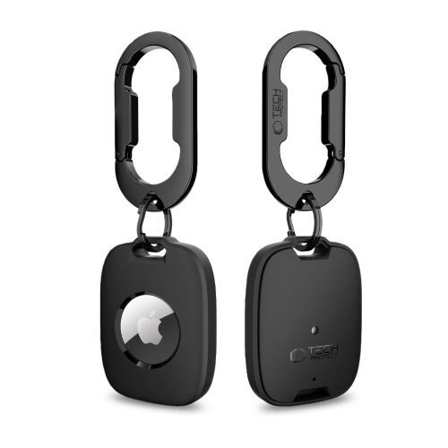 Brelok Tech-Protect Velar w kolorze czarnym, idealny do Apple AirTag 1 / 2